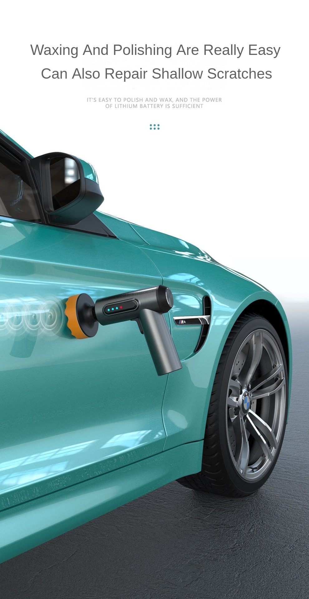 Car Polisher Machine Wireless Electric Polishing Wax Tool Cordless Auto Polish Waxing Machine Wireless Sander Polish for Repair