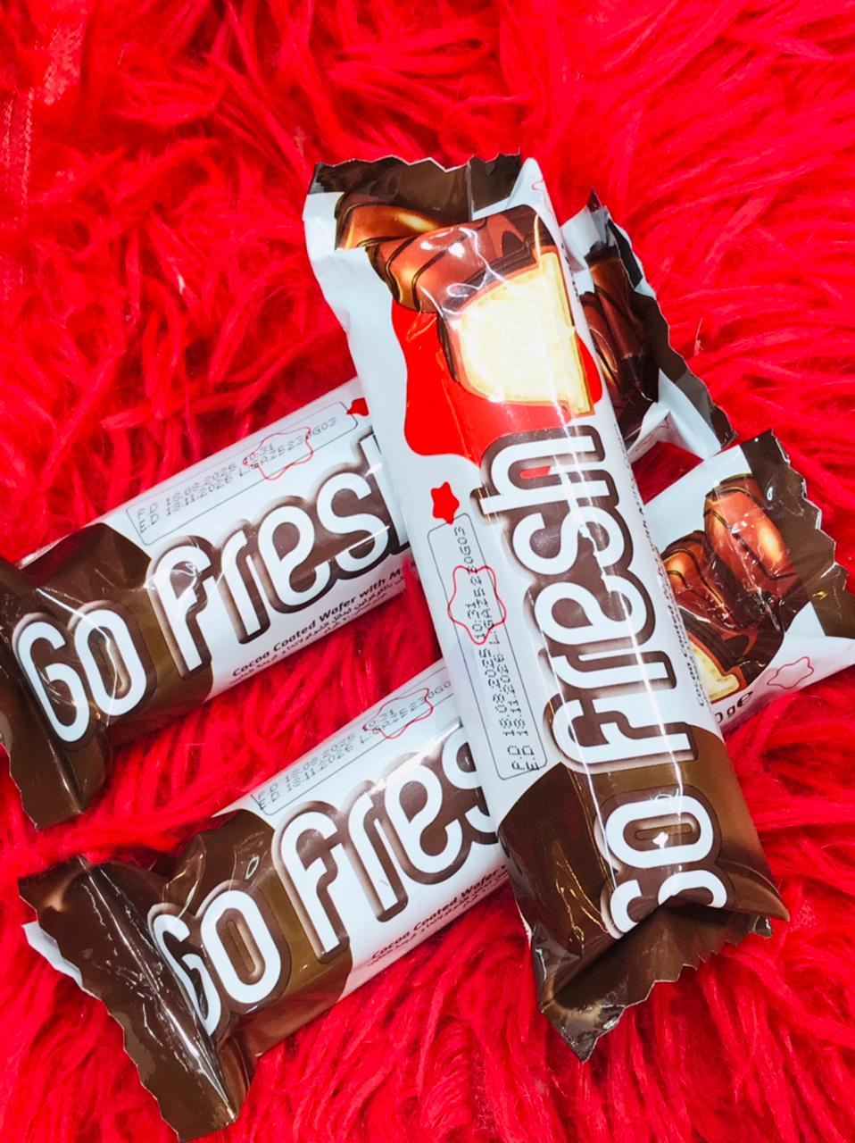 Go Fresh Cocoa Coated Wafer with Milk Cream