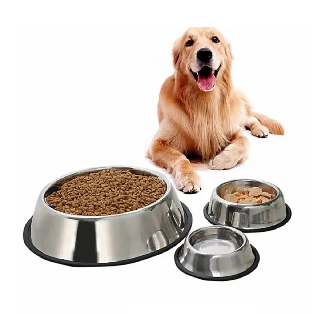 Pet Bowl Stainless Steel Dog Bowl Cats Bowl Cats Food Basin Dogs Food Basin Stainless Steel Pet Bowls Plate