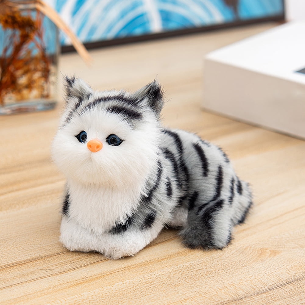 Large electric simulation plush cat toys