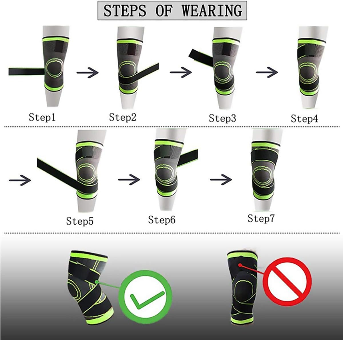 Knee Sleeve,Compression Fit Support -for Joint Pain and Arthritis Relief, Improved Circulation Compression - Wear Anywhe