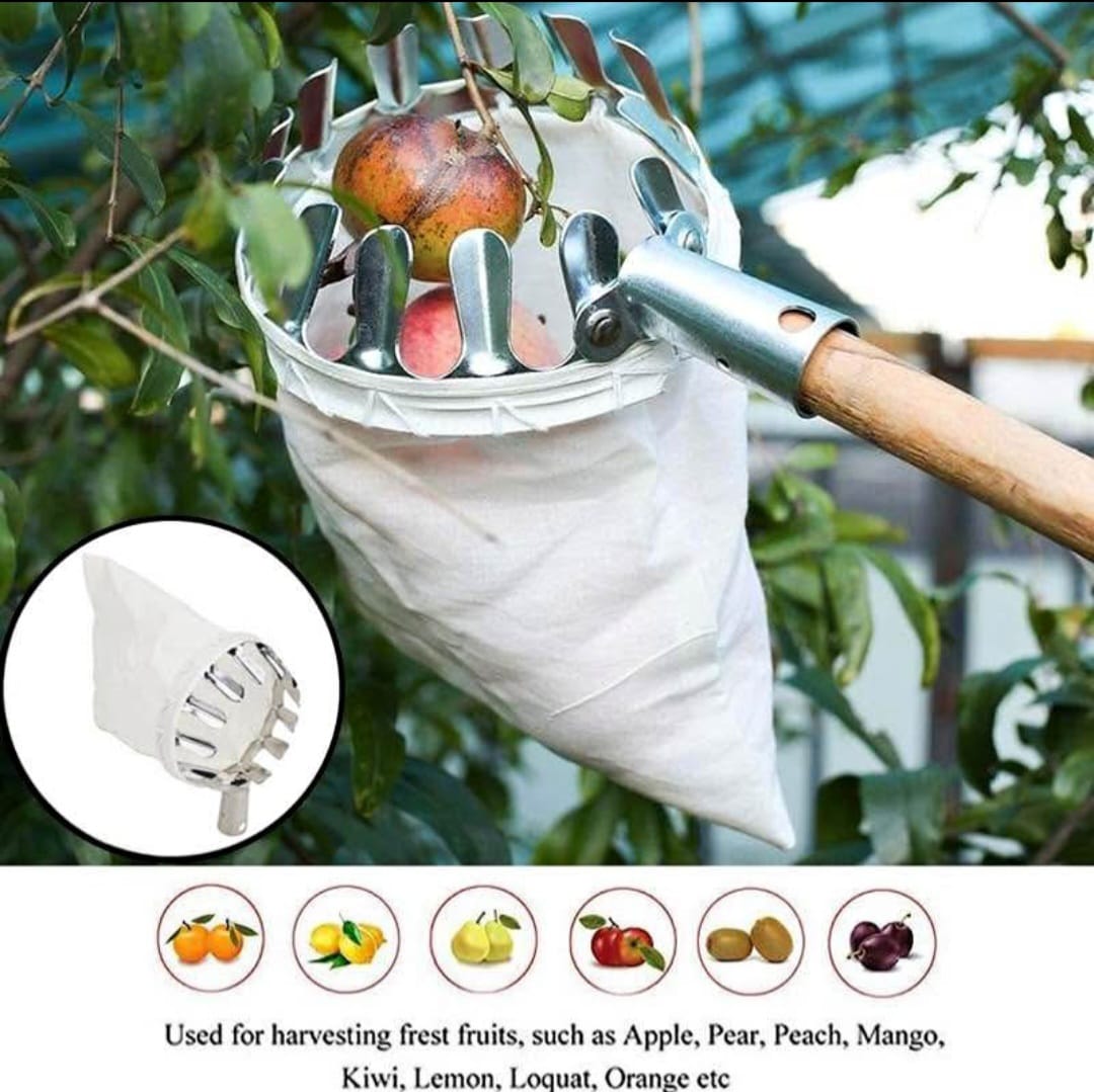 Fruit Picker Head with Collection Pouch