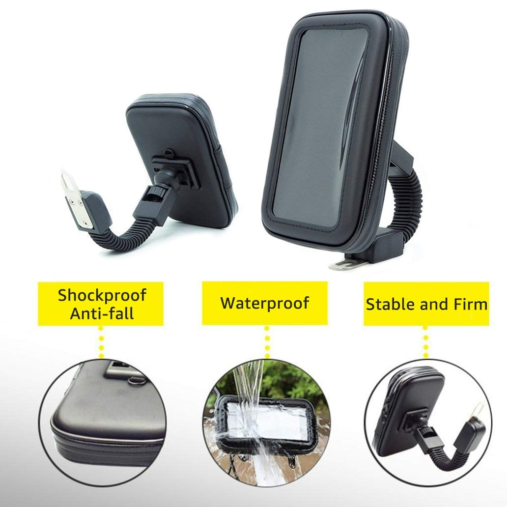 Weather Resistant Bike Mount For All smart Phone Stand 360 Waterproof Phone Holder 360 Rotation Adjustable Navigation Br