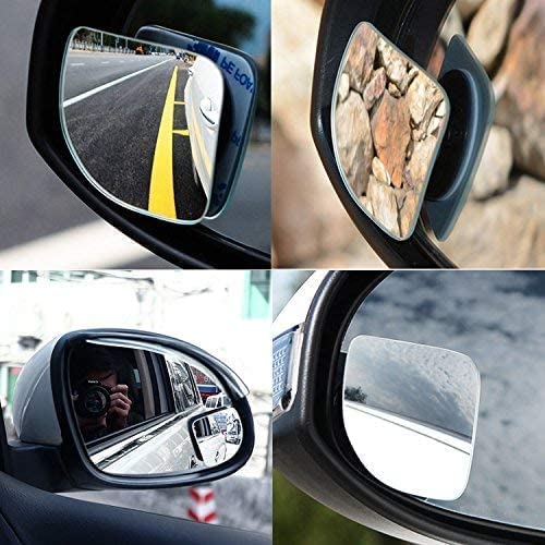 Favoto Blind Spot Mirror 2" HD Glass Frameless Convex Rear View Blind Spot Mirror Stick On with 360├é┬░ Rotation Adjustable for SUV Car Auto (Pack of 
