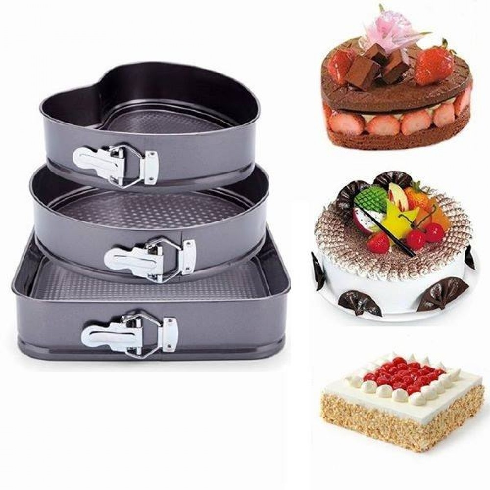 3pcs cake mould baking set nonstick