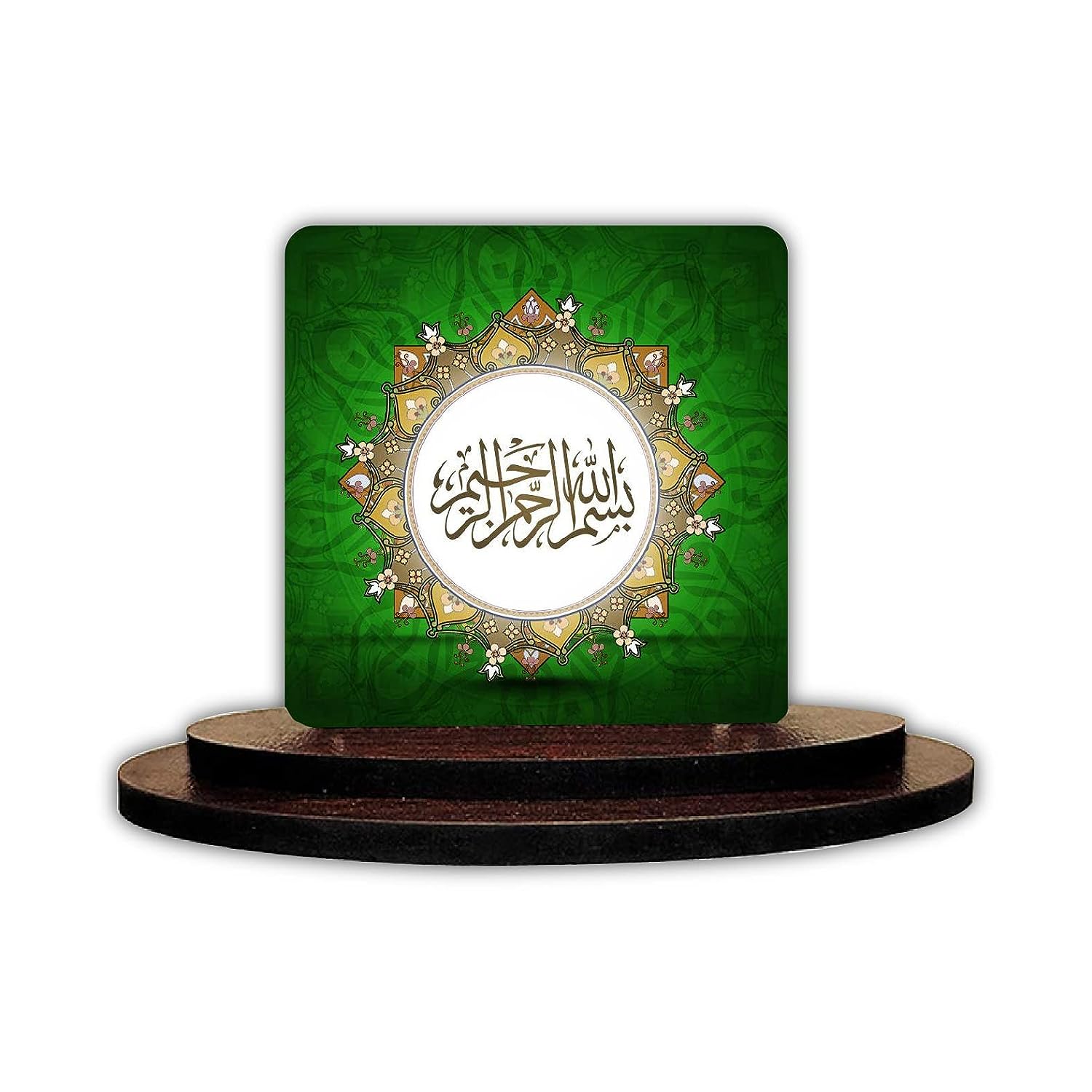 SIGNOOGLE Muslim Islamic Quotes Printed Car Dashboard Statue Accessories Gift Home House Desk Table D├â┬⌐cor L x H 3 x 3 Inches