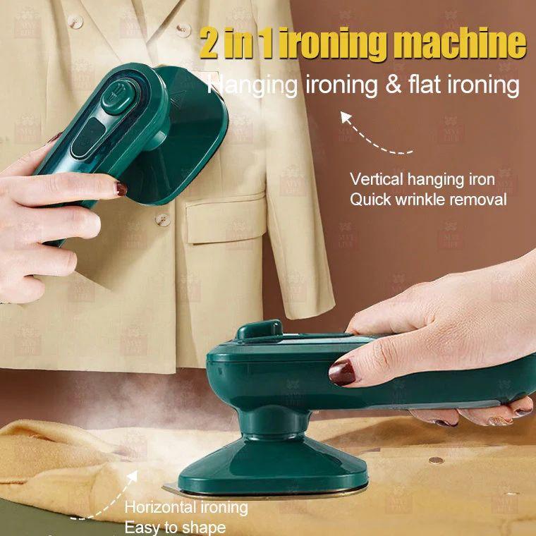 handheld 2-in-1 wet and dry mini steam iron