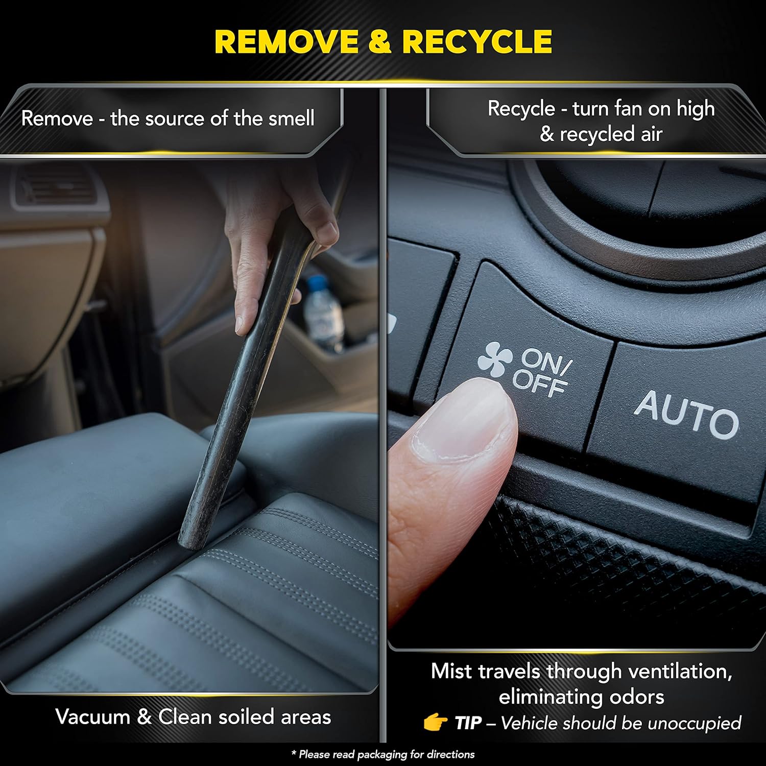 Meguiar's G16402 Whole Car Air Re-Fresher Odor Eliminator Mist, New Car Scent, 1 Pack