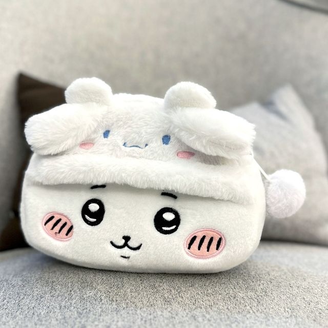Korea Kawaii Plush Cute Pencil Case Cartoon Large Capacity Pencil Pouch Box For Students Kids School Office Supplies Sta