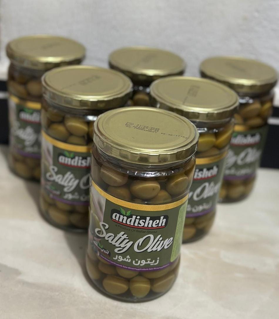 Andisheh Salty Olive | Premium Shiraz Green Olives