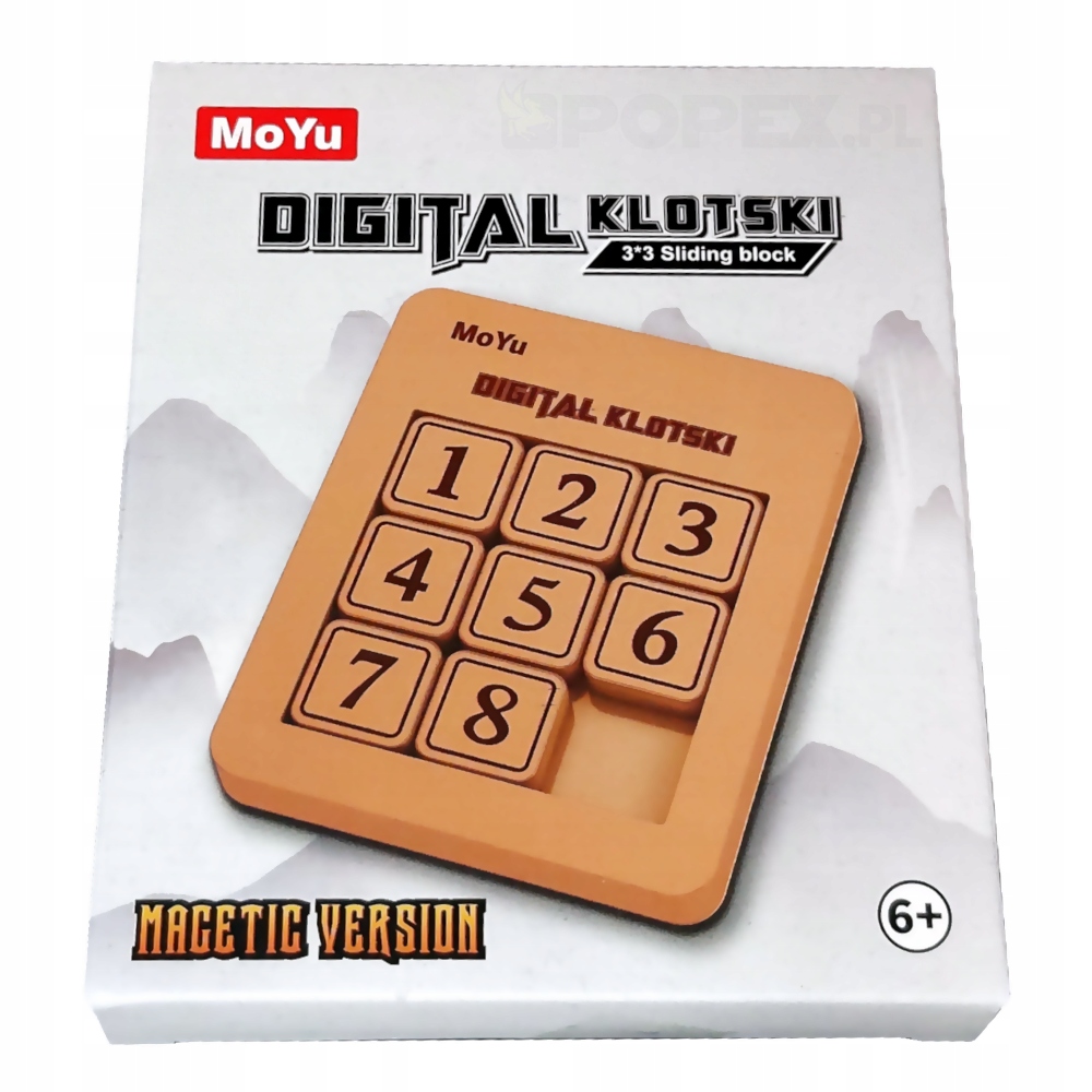MoYu 3x3 Digital Klotski - Magnetic Number Slide Puzzle