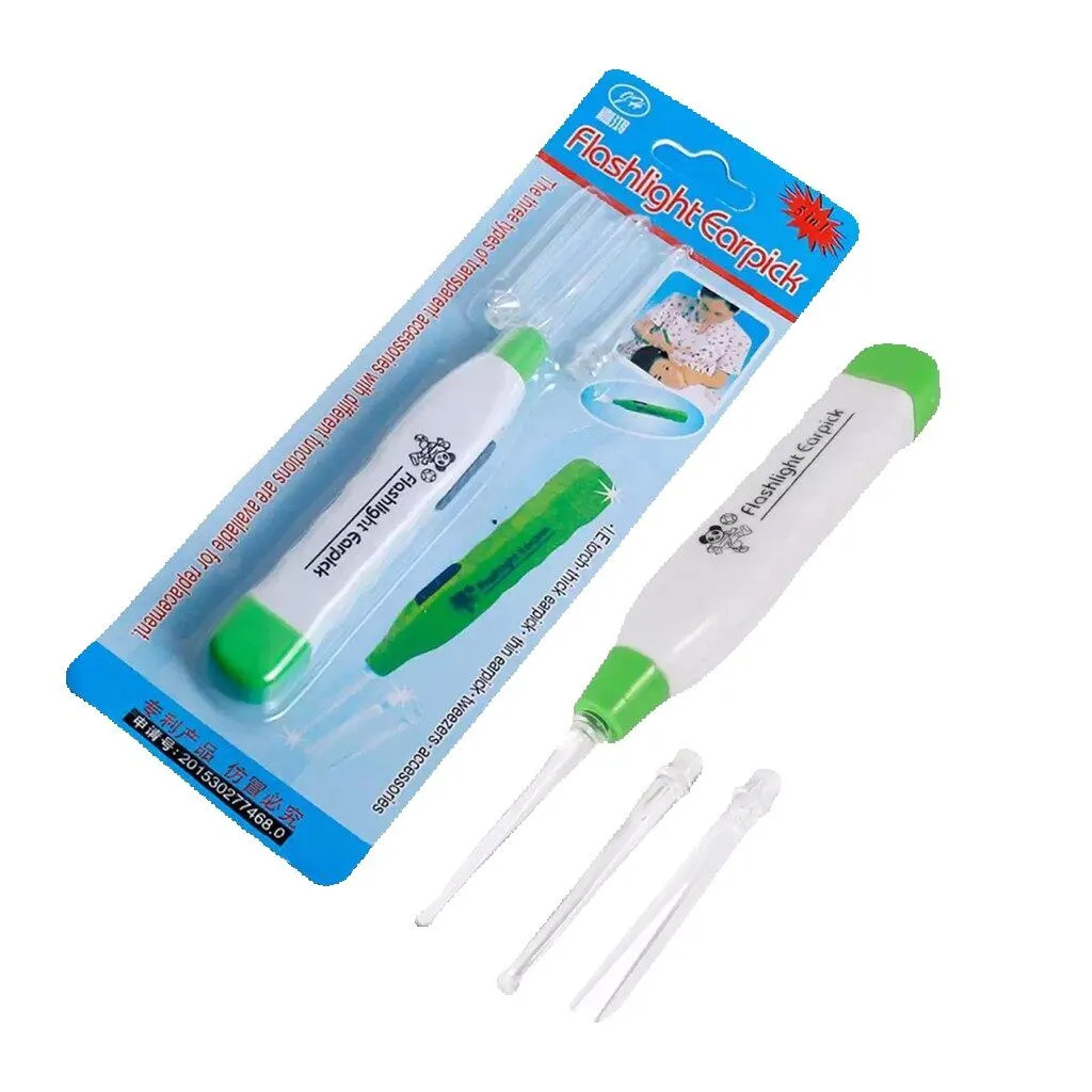 LED Flashlight Earpick Ear Wax Remover