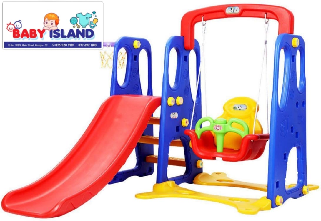 RBW TOYS Toddler Freestanding Slides Multi-Function Slide and Swing Playset Plastic Toy