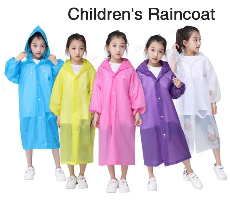 EVA High Quality Reusable Kids Rain Coat