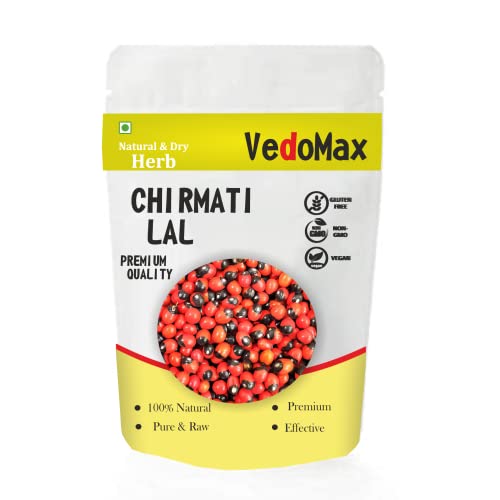 VedoMax Chirmati Lal | Lal Ratti | Ratti ke daane |Lal beej | Abrus Precatorius | Jequerity Seeds | Lal gunja | Red chir