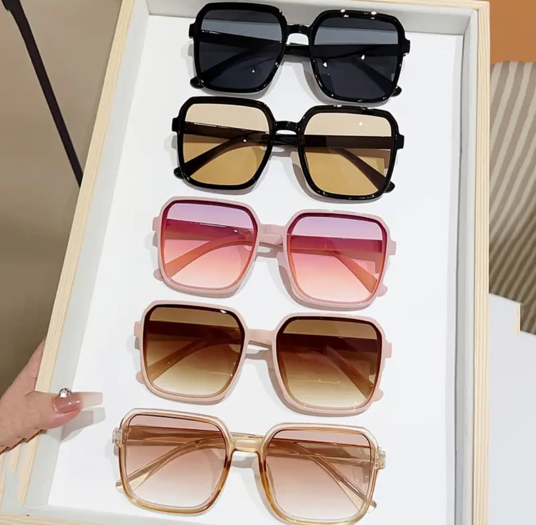 stylish square-framed sunglasses