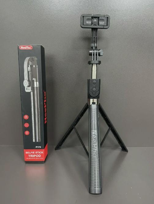 NeePho P170 Extendable Selfie Stick Tripod with Wireless Bluetooth Remote