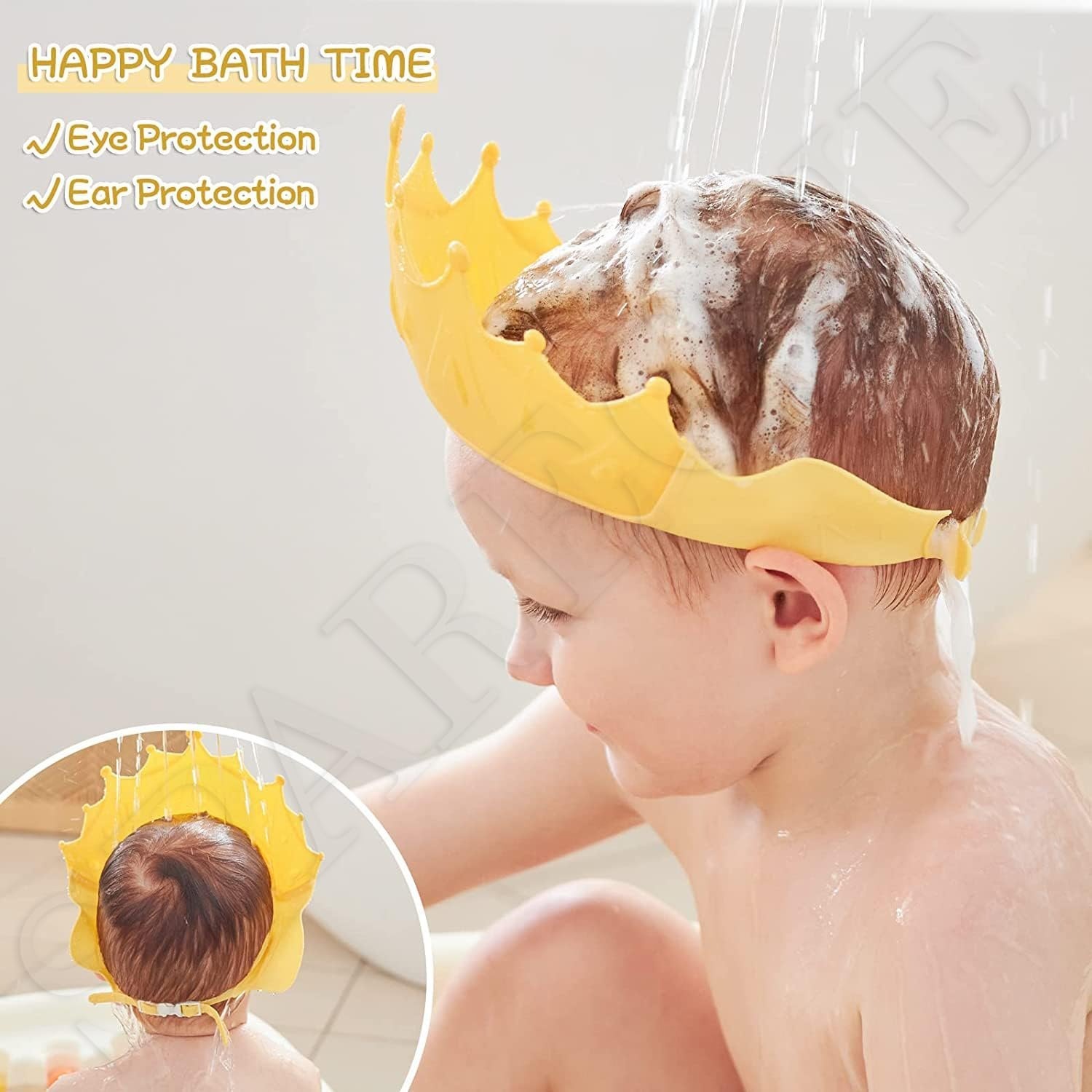 King Shape Baby Shower Cap
