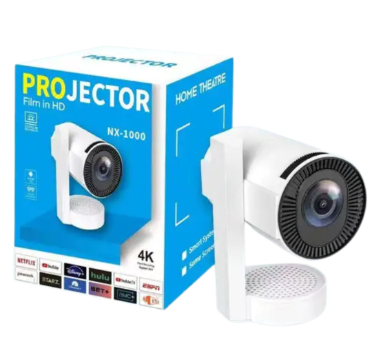 Z11 Smart Android Projector 720p Native 4K Support - WiFi Bluetooth 5G Auto Keystone LCD Portable Mini Home Theater Proj