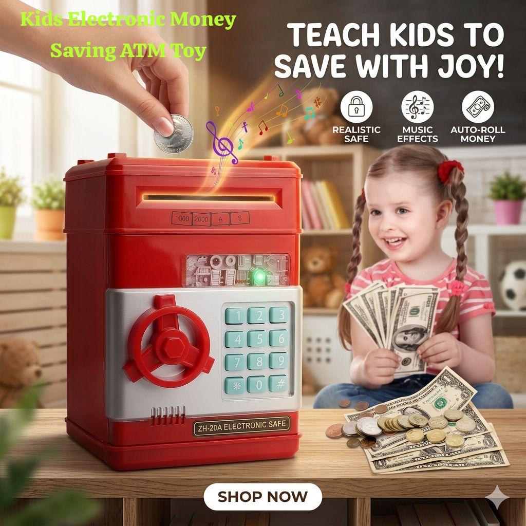 Kids Electronic Money Saving ATM Toy