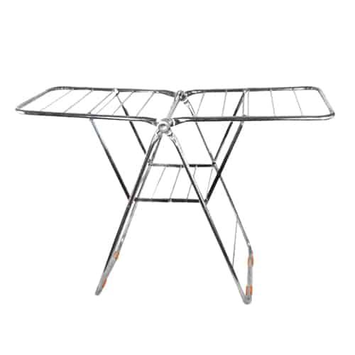 Premium Stainless Steel Cloth Rack 42x21 inches, Durable & Rust-Resistant, Compact & Heavy-Duty