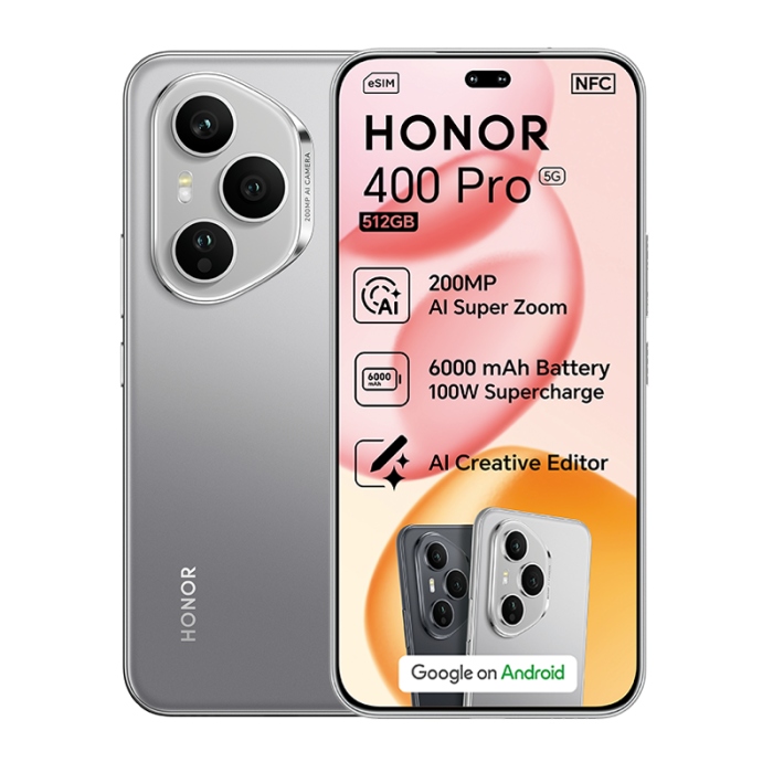 HONOR 400 Pro 5G 12GB 512GB Smartphone | 200MP Camera | Snapdragon 8s Gen 3| TRCSL Approved Smart Phone | 1 Year Company