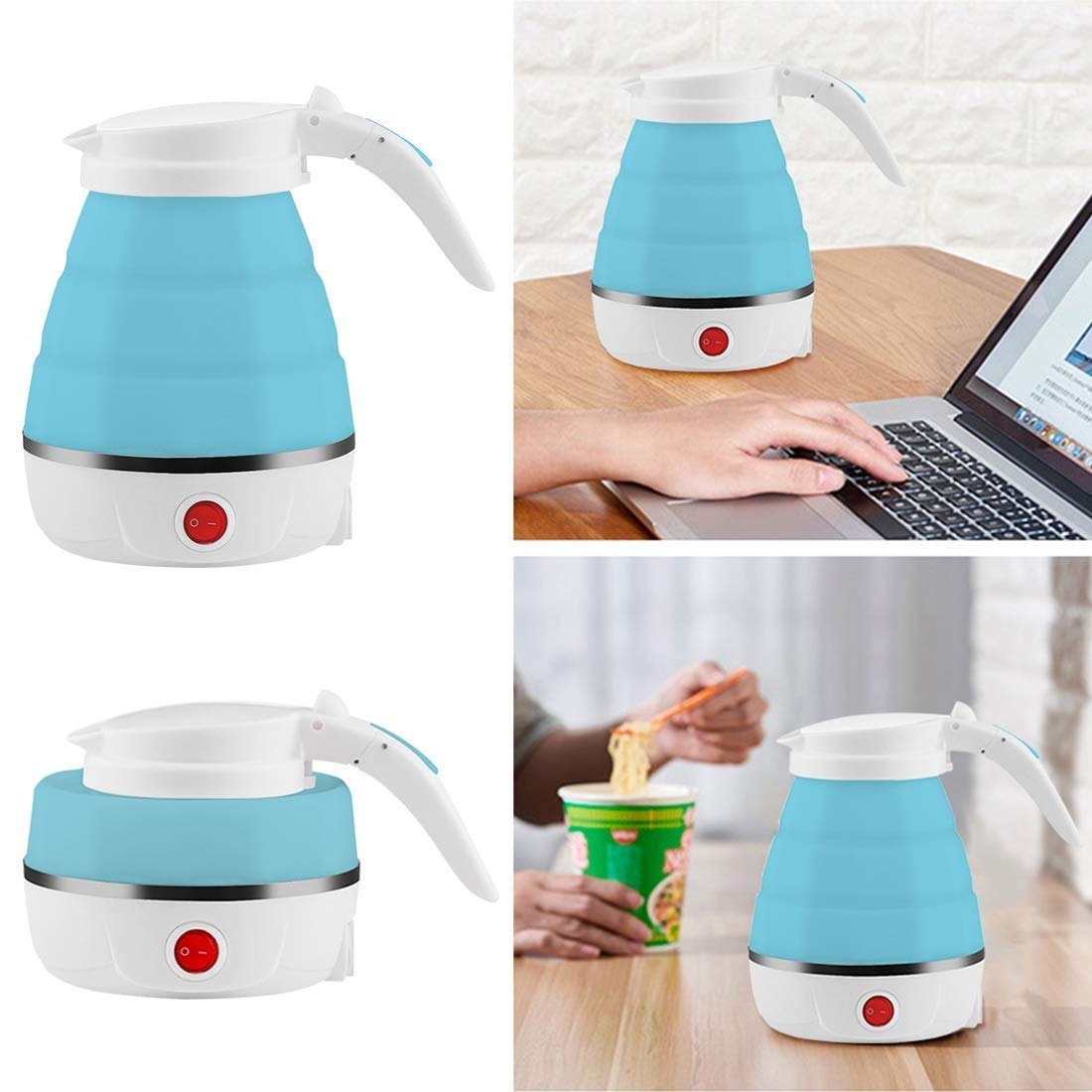 600ml Foldable Electric Travel Kettle Silicone