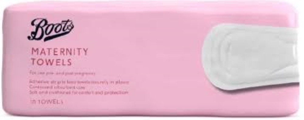 Boots Maternity Towels - Pack of 30 - Ultra-Soft, Highly Absorbent, Gentle for Postpartum Care.