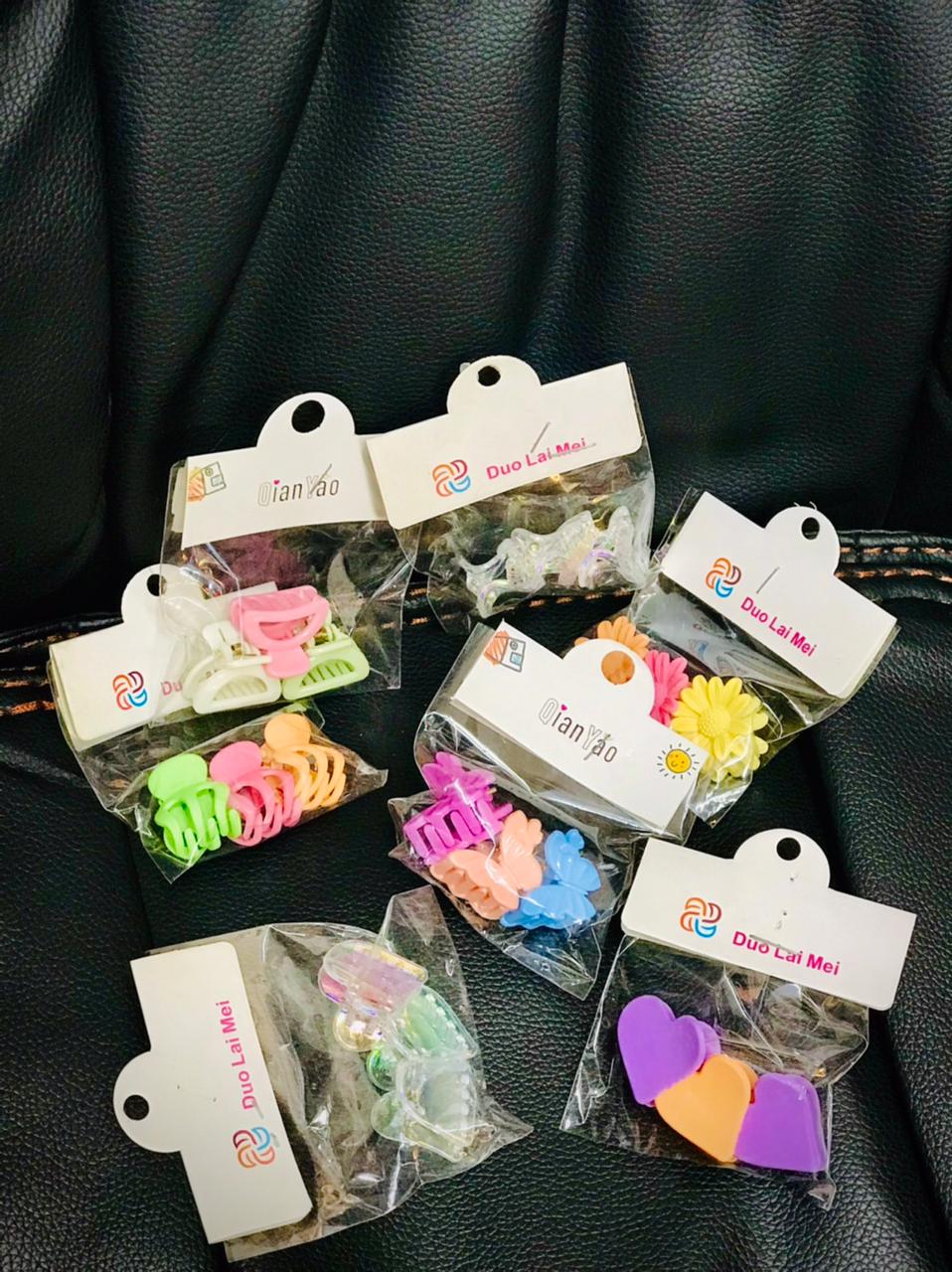 Assorted Mini Matte Hair Clips