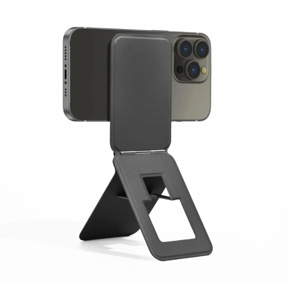 Wiwu MW-004 Mag Wallet X Pro Black ├ó┬Ç┬ô Magnetic Foldable Card Holder with Stand, Slim PU Leather