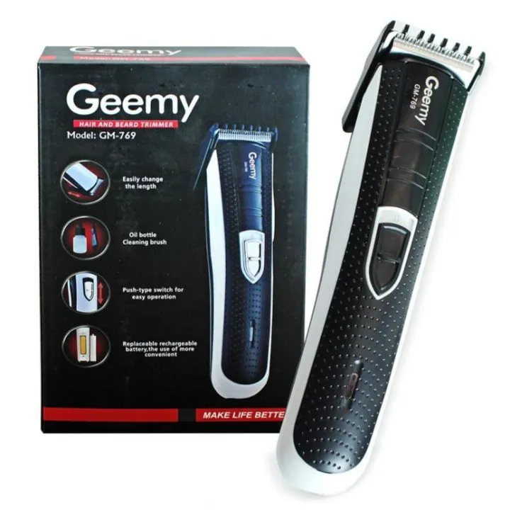 Geemy GM-6637 Professional Rechargeable Hair Trimmer ΓÇô High-Performance Body & Face Groomer