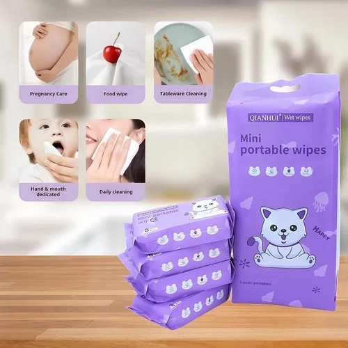 Mini portable wipes 64pcs