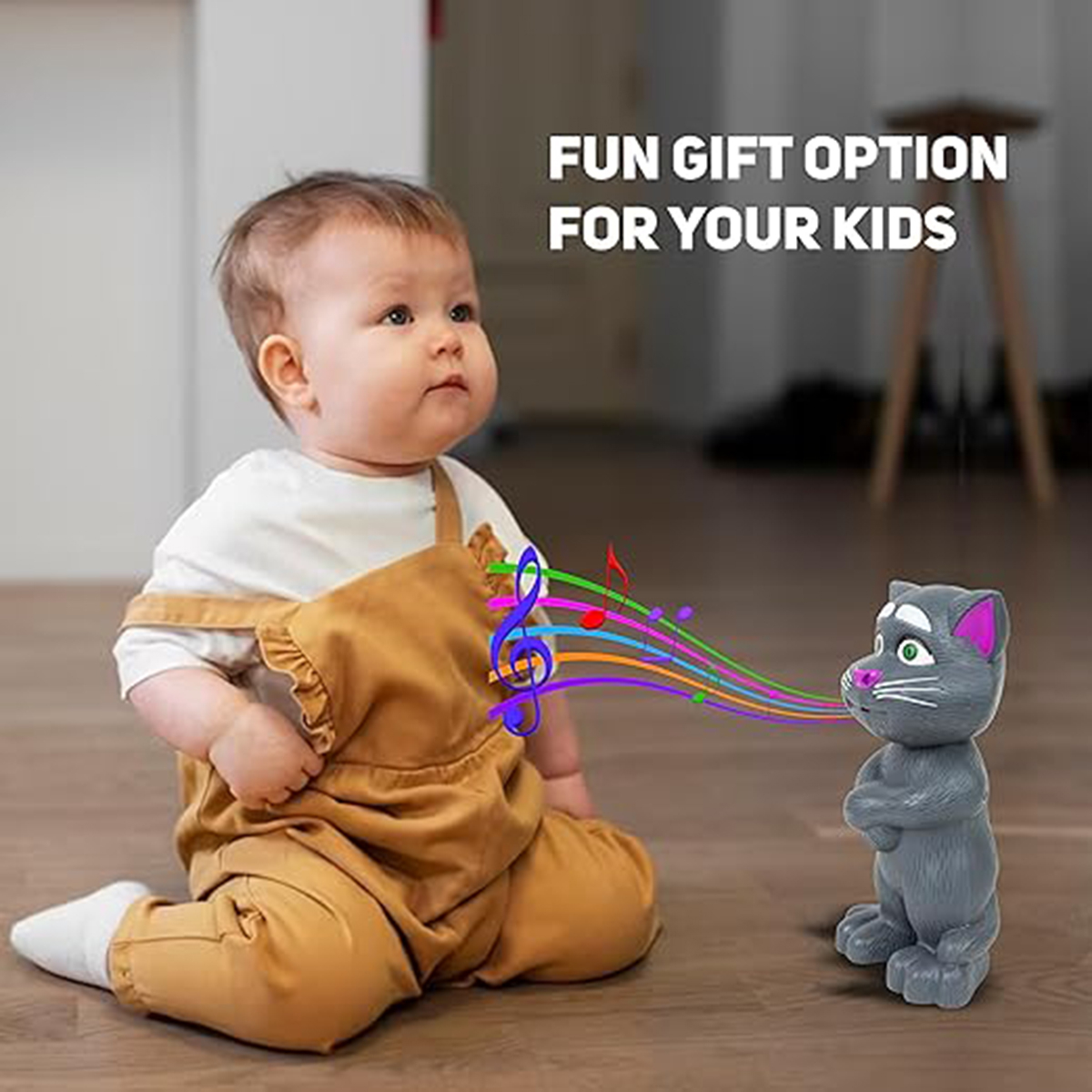 FUNVERSE├é┬« Intelligent Talking Tom Cat for Kids, Electronic Pet Talking Toy Cat for Kids, Voice Recording Cat Speaking