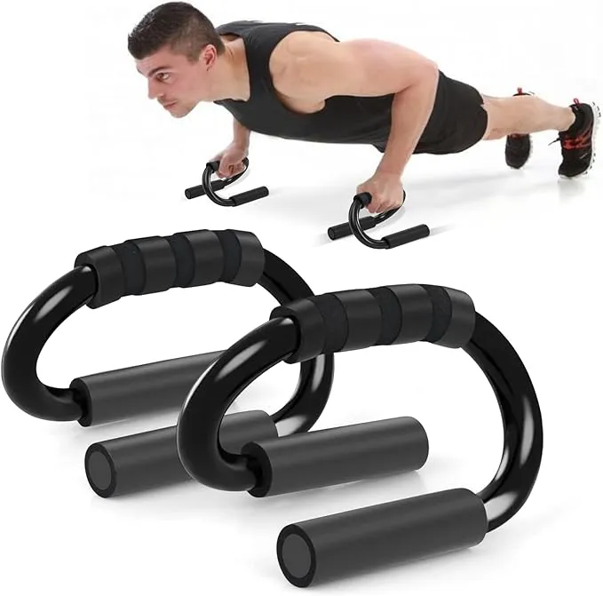 S-Shaped Push-Up Stand ΓÇô Ergonomic Home Gym Strength Training Equipment