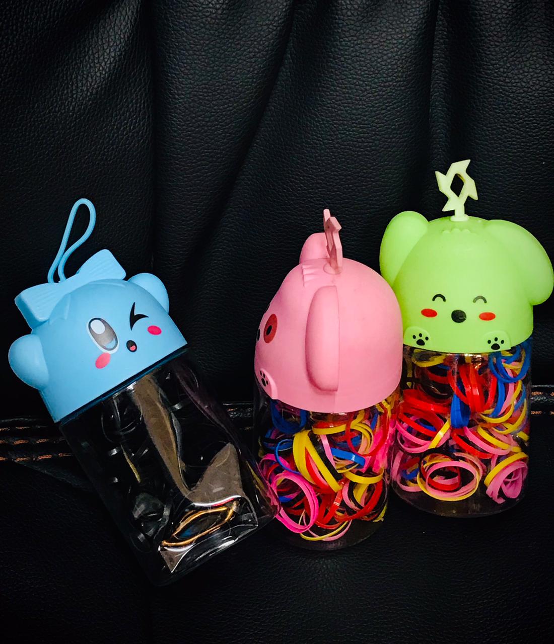 Character Bottle Hair Tie Set
