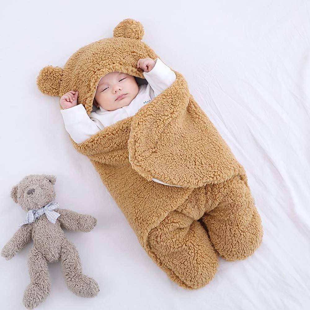 Organic Cotton Baby Blanket Newborns Swaddle Wrap