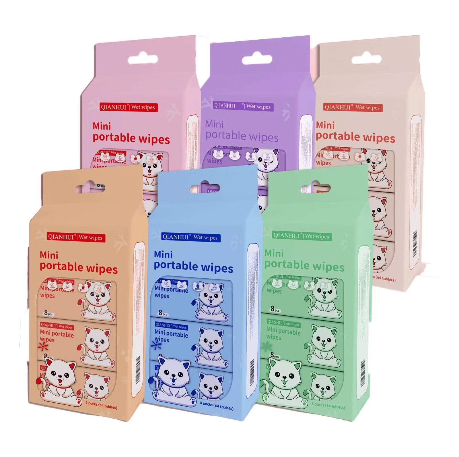 Mini Portable Wipes ΓÇô 64PCS