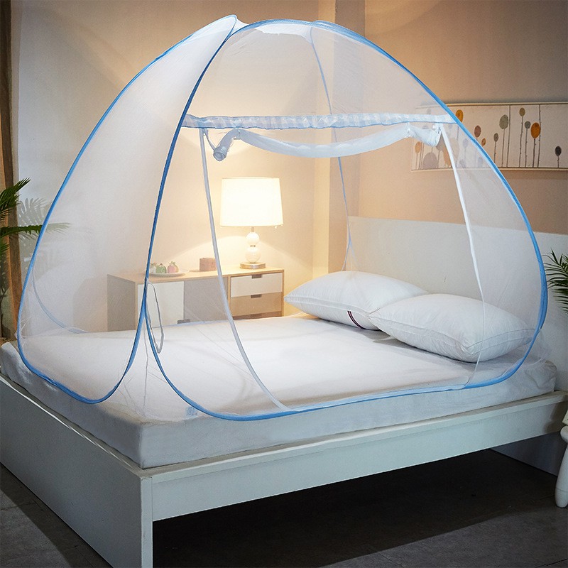 Buy the Foldable Mosquito Net (5├ù6 ft) with one-side zipper and bottom layer net ΓÇô breathable, durable, and perfect f