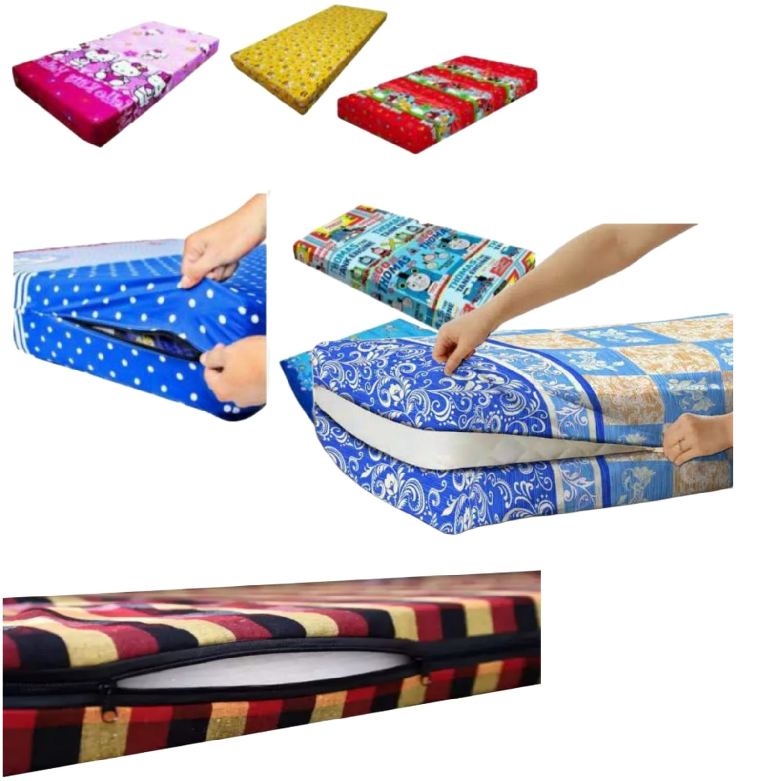 Cotton Zippered Mattress Cover Single 6├â┬ù3