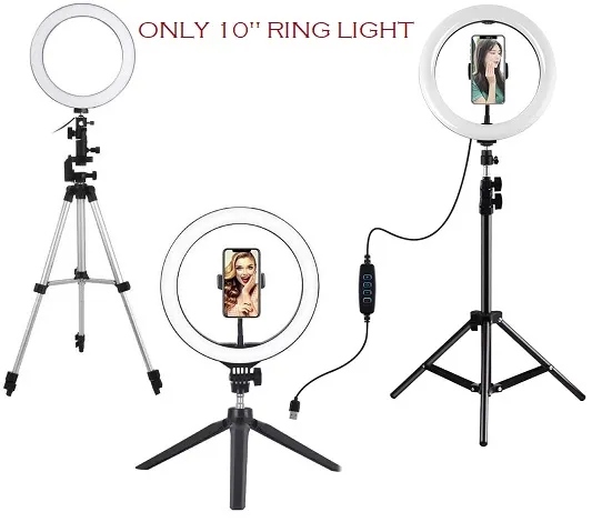 10 Inch 26cm LED Selfie Ring Light with Phone Holder